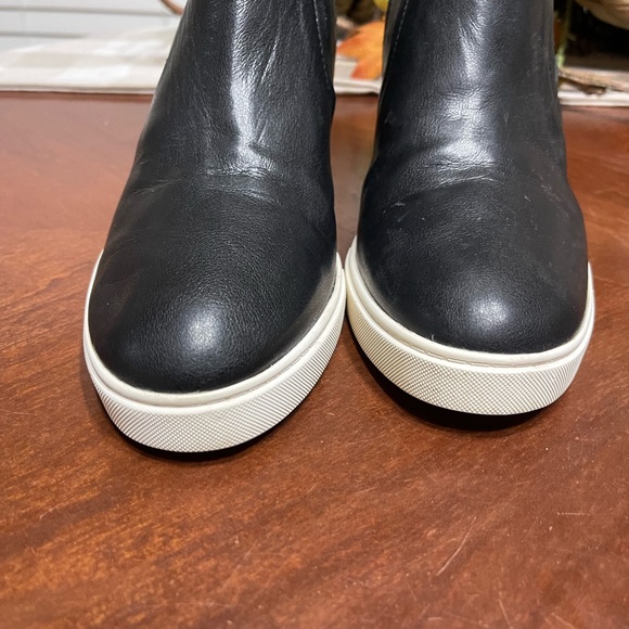 Linea Paolo Freshton Leather  Wedge Heel Sneaker boots booties - Picture 7 of 9